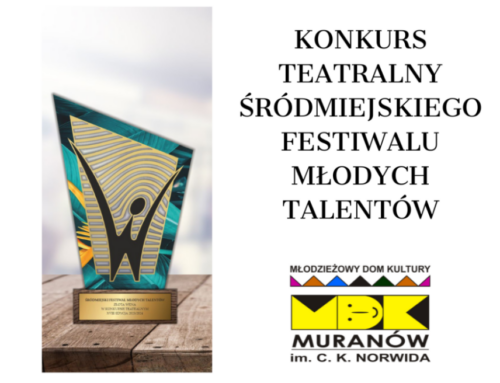 Harmonogram występów w ramach Konkursu Teatralnego Śródmiejskiego Festiwalu Młodych Talentów 2025